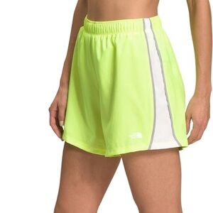 Women’s North Face Elevation Short Athletic Shorts LED Yellow Size Small New